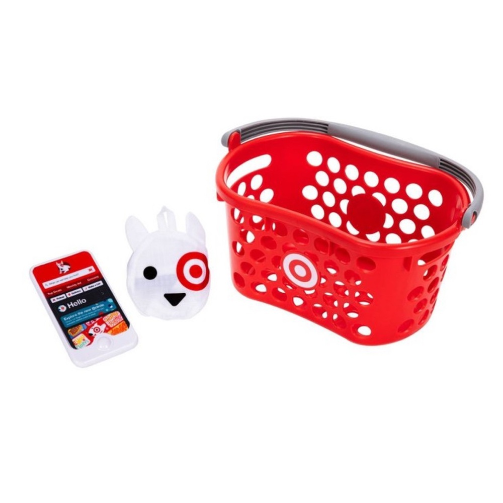 Target Toy Shopping Basket- Red- New with Tags